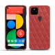 Capa em pele Google Pixel 5 - Cerise vintage - Couture