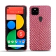 Capa em pele Google Pixel 5 - Serpent ciclamino