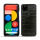 Custodia in pelle Google Pixel 5 - Crocodile nero