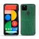 Funda de piel Google Pixel 5 - Crocodile pino