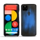 Google Pixel 5 leather cover - Bleu Patine