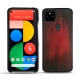 Google Pixel 5 leather cover - Rouge Patine