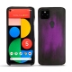 Coque cuir Google Pixel 5 - Violet Patine