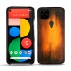 Google Pixel 5 leather cover - Fauve Patine