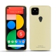 Capa em pele Google Pixel 5 - Beige PU
