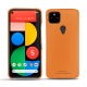 Google Pixel 5 leather cover - Orange PU
