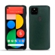 Google Pixel 5 leather cover - Vert séduisant