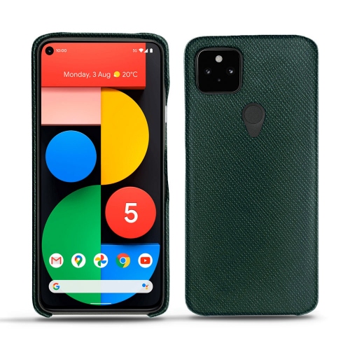 Lederschalen für Google Pixel 5Vert séduisant ( Pantone #1d3c34 ) 
