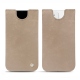 Apple iPhone 12 leather pouch - Taupe vintage ( Pantone 7530C ) 