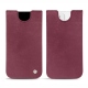 Pochette cuir Apple iPhone 12 - Prune vintage ( Pantone 512C ) 