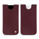 Apple iPhone 12 leather pouch - Lie de vin ( Pantone 5115C ) 