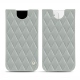 硬质真皮保护套 Apple iPhone 12 - Gris - Couture ( Nappa - Pantone W428C ) 