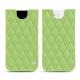 Apple iPhone 12 leather pouch - Vert olive - Couture ( Nappa - Pantone 578U ) 