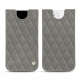 Capa em pele Apple iPhone 12 - Acier vintage - Couture