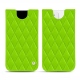 Funda de piel Apple iPhone 12 - Vert fluo - Couture