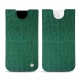 Apple iPhone 12 leather pouch - Crocodile pino