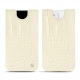 Apple iPhone 12 leather pouch - Crocodile milk