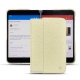 Coque cuir Microsoft Surface Duo - Ivoire ( Sleek P C12 - White ) 