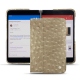 Coque cuir Microsoft Surface Duo - Autruche desert