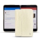 Coque cuir Microsoft Surface Duo - Crocodile milk