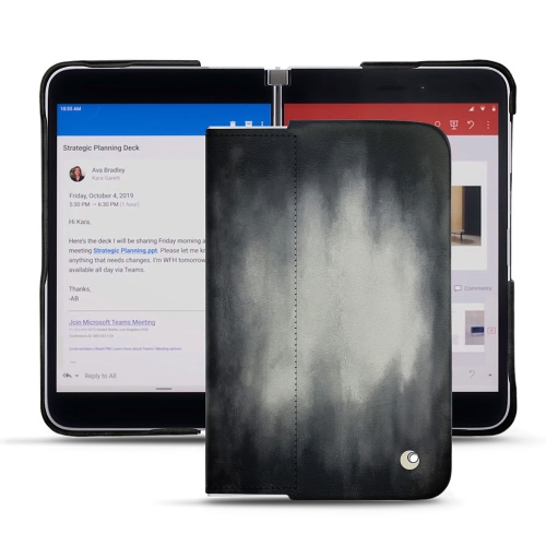 Premium leather shells for Microsoft Surface DuoGris Patine
