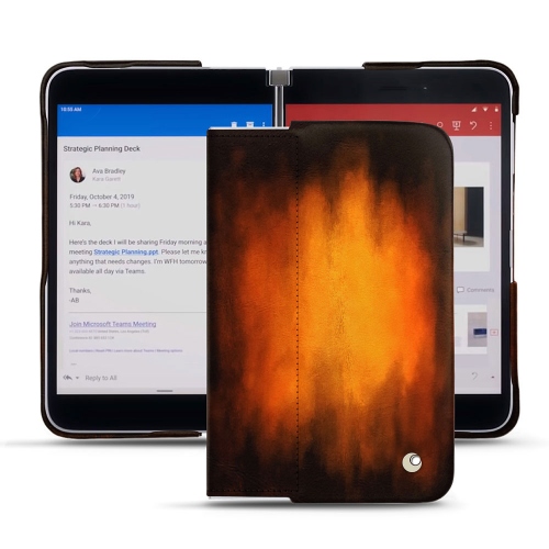 Gusci in pelle premium per Microsoft Surface DuoFauve Patine