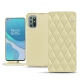Funda de piel OnePlus 8T - Beige - Couture ( Nappa - Pantone 7502C ) 