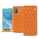 Housse cuir OnePlus 8T - Orange - Couture ( Nappa - Pantone 1495U ) 