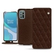Housse cuir OnePlus 8T - Châtaigne - Couture ( Pantone 476C ) 