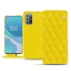 가죽 커버 OnePlus 8T - Jaune fluo - Couture