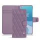 Funda de piel OnePlus 8T - Lilas - Couture ( Nappa - Pantone 2645U ) 