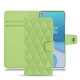 Housse cuir OnePlus 8T - Vert olive - Couture ( Nappa - Pantone 578U ) 