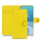 OnePlus 8T leather case - Jaune fluo