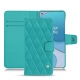 OnePlus 8T leather case - Bleu fluo - Couture