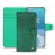 Custodia in pelle OnePlus 8T - Crocodile pino