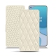 Housse cuir OnePlus 8T - Blanc - Couture ( Bologna - White ) 