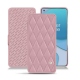Housse cuir OnePlus 8T - Rose - Couture ( Nappa - Pantone 2365C ) 