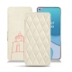 가죽 커버 OnePlus 8T - Blanc escumo - Couture