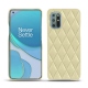 Custodia in pelle OnePlus 8T - Beige - Couture ( Nappa - Pantone 7502C ) 