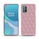 OnePlus 8T leather cover - Rose - Couture ( Nappa - Pantone 2365C ) 
