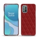Capa em pele OnePlus 8T - Tomate - Couture ( Pantone 187C ) 