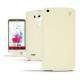 Housse cuir LG G3  - Beige ( Nappa - Pantone 7502C ) 