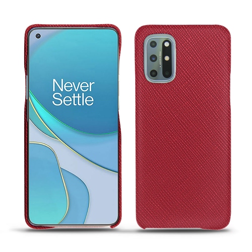 Guscio posteriore in pelle per il tuo OnePlus 8TRouge passion ( Pantone #a6192e ) 