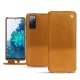 Samsung Galaxy S20 FE leather case - Or Maïa ( Pantone 871C ) 