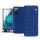 Custodia in pelle Samsung Galaxy S20 FE - Bleu océan - Couture ( Nappa - Pantone 293C ) 