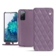 Samsung Galaxy S20 FE leather case - Lilas - Couture ( Nappa - Pantone 2645U ) 