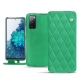 Samsung Galaxy S20 FE leather case - Menthe vintage - Couture
