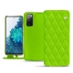 Lederschutzhülle Samsung Galaxy S20 FE - Vert fluo - Couture