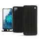 Housse cuir Samsung Galaxy S20 FE - Abaca nero