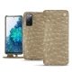 Capa em pele Samsung Galaxy S20 FE - Autruche desert